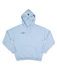 Light blue hoodie with a Bloomeffects logo on a white background