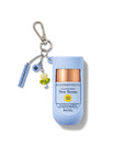 Bloomeffects Dew Serum bottle with keychain on a white background