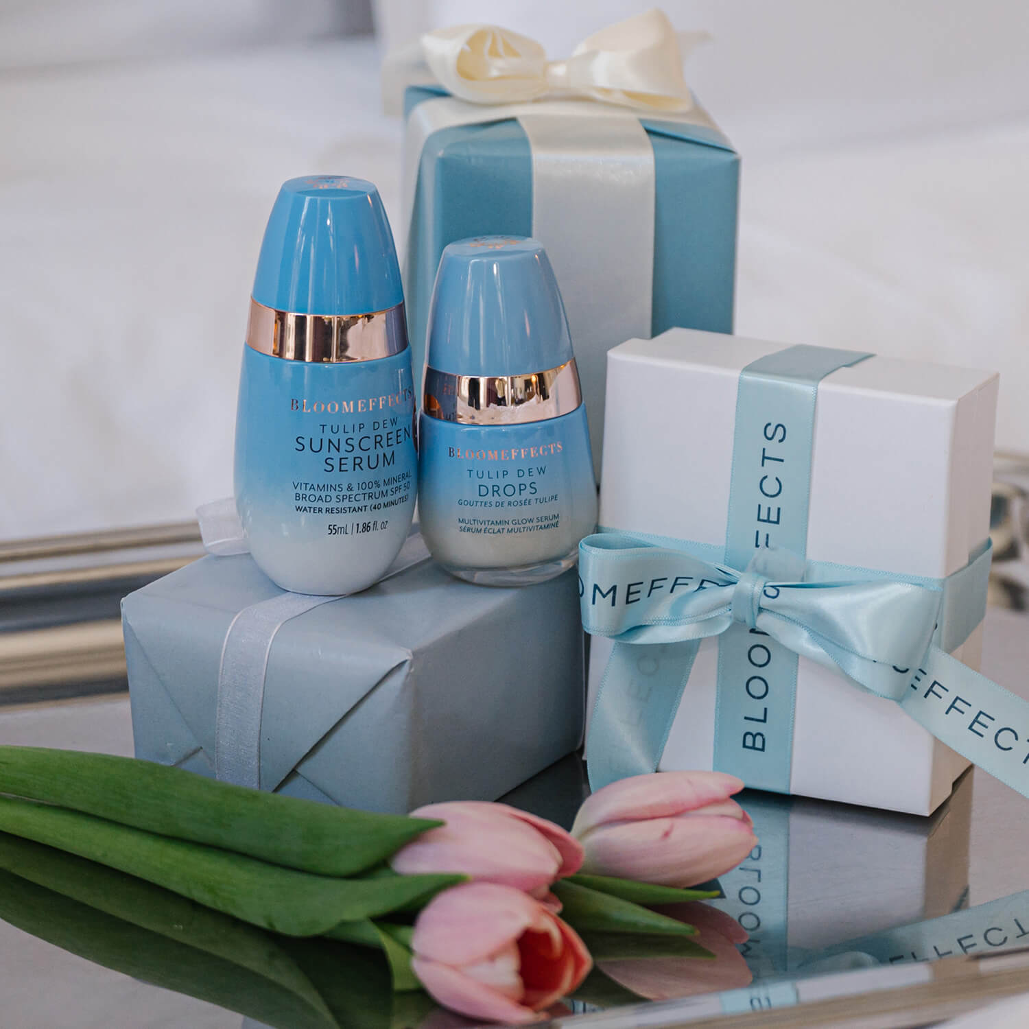 Tulip Dew Drops and SPF Serum