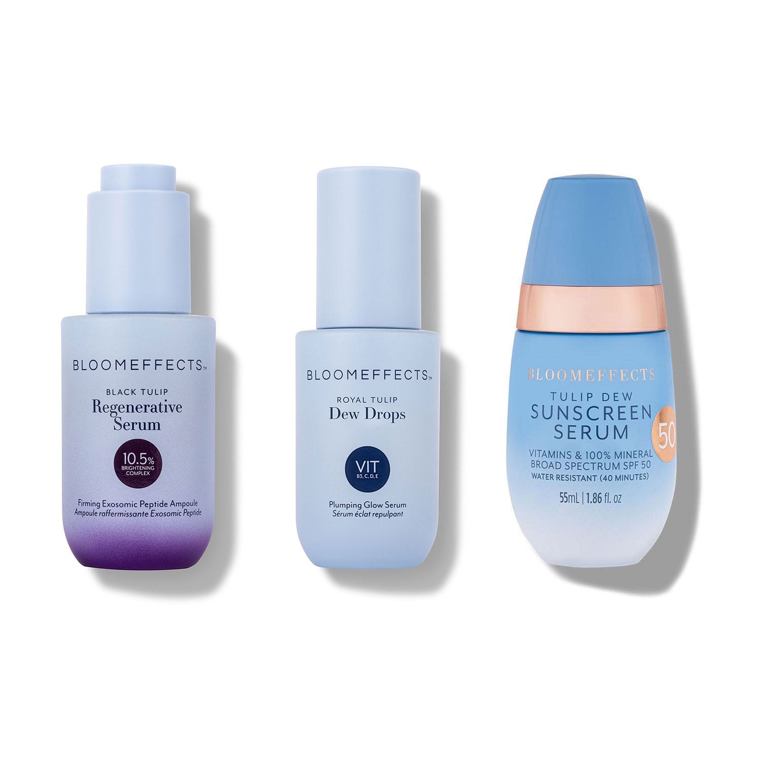 Regenerative Serum, Dew Drops & Sunscreen Serum