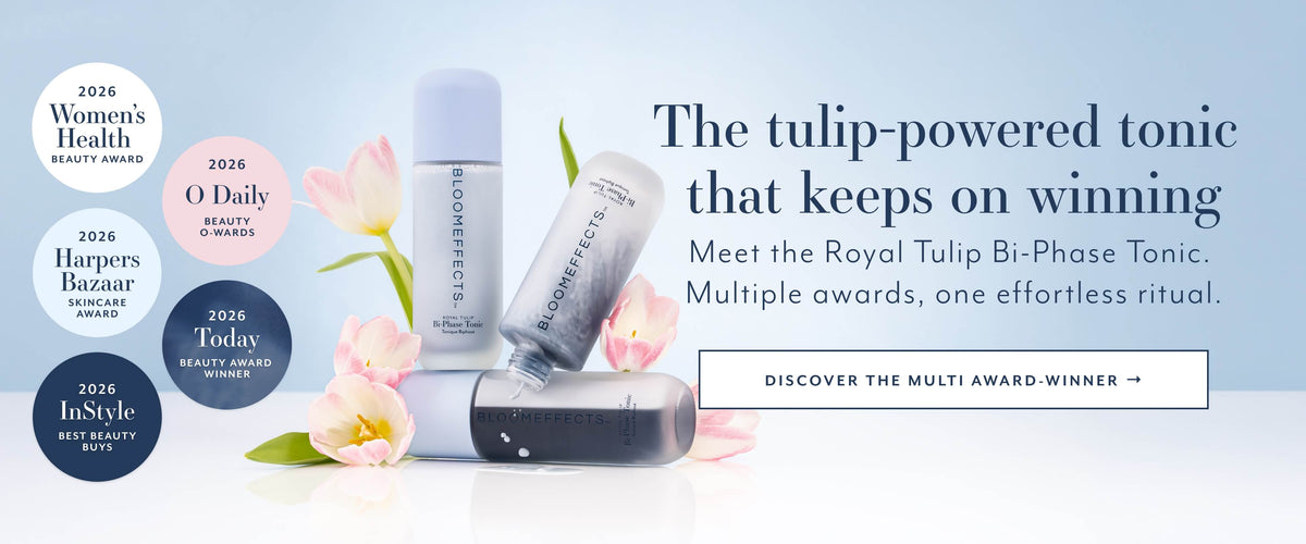 The tulip-powered tonic that keeps on winning
Meet the Royal Tulip Bi-Phase Tonic.
Multiple awards, one effortless ritual.
DISCOVER THE MULTI AWARD-WINNER