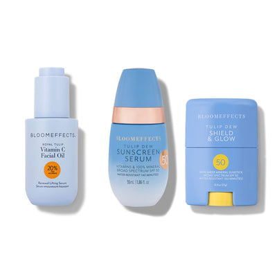 Ready, protect & glow - Vitamin C, Sunscreen Serum and Sunstick